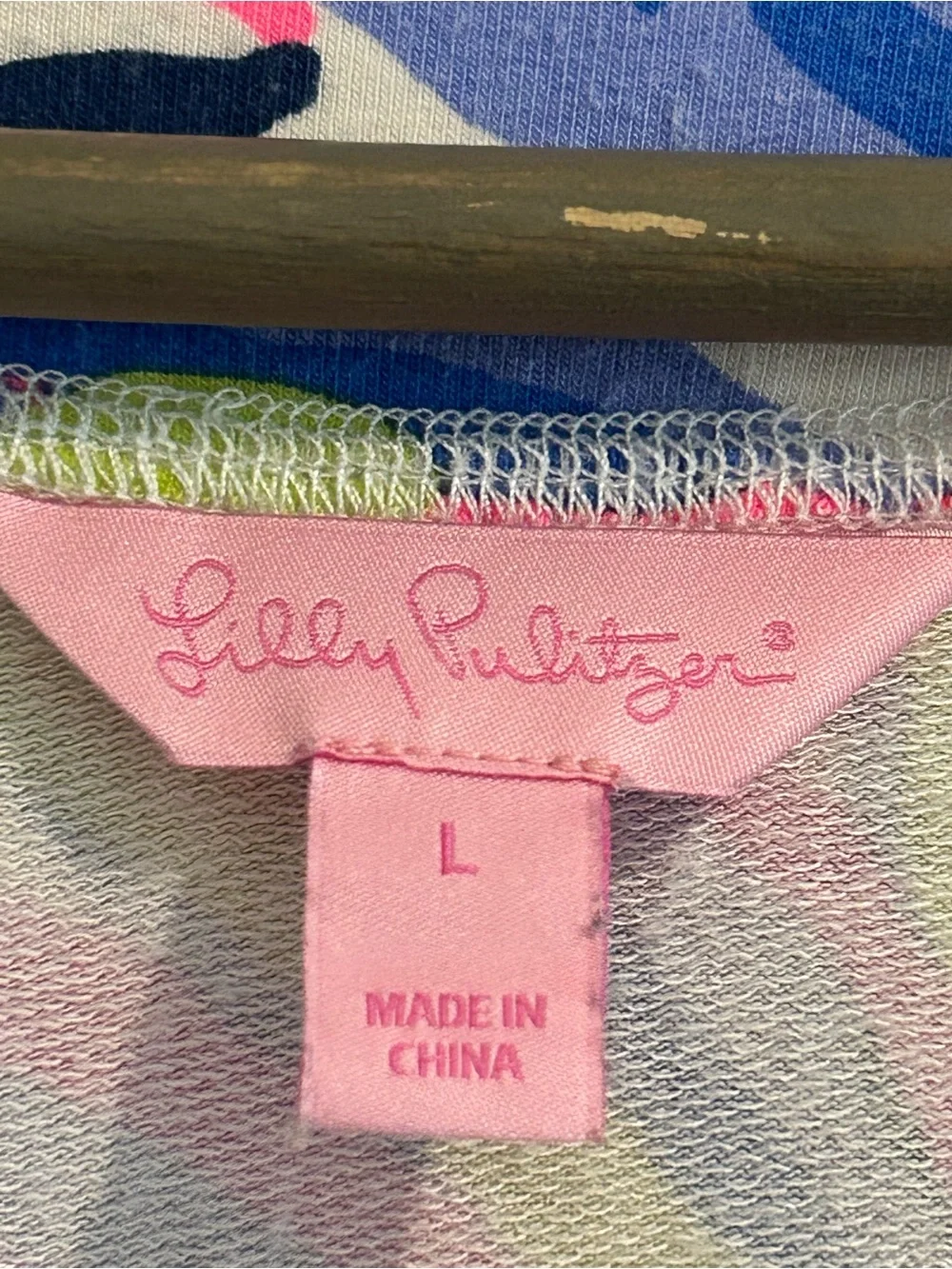 Lilly Pulitzer Justina Top Purple Pink Multi Size L